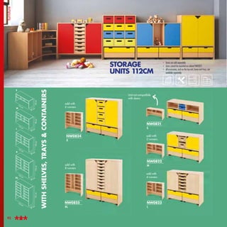 STORAGE
UNITS 112CM
• boxes are sold separately.
• doors cannot be mounted on cabinet NW0821
• all accessories, such as th...
