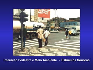 Interação Pedestre e Meio Ambiente  -  Estímulos Sonoros 