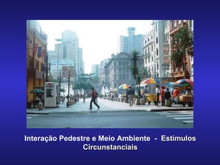 Interação Pedestre e Meio Ambiente  -  Estímulos Circunstanciais 