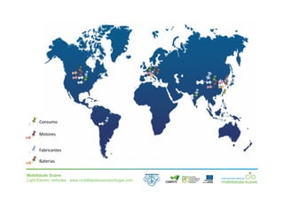 Mobilidade Suave
Light Electric Vehicles ⋅ www.mobilidadesuaveportugal.com
Motores
Consumo
Fabricantes
Baterias
 