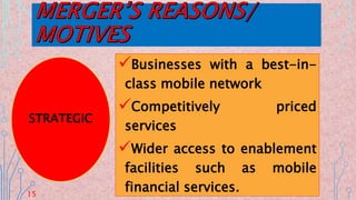 Businesses with a best-in-
class mobile network
Competitively priced
services
Wider access to enablement
facilities such as mobile
financial services.
STRATEGIC
15
 
