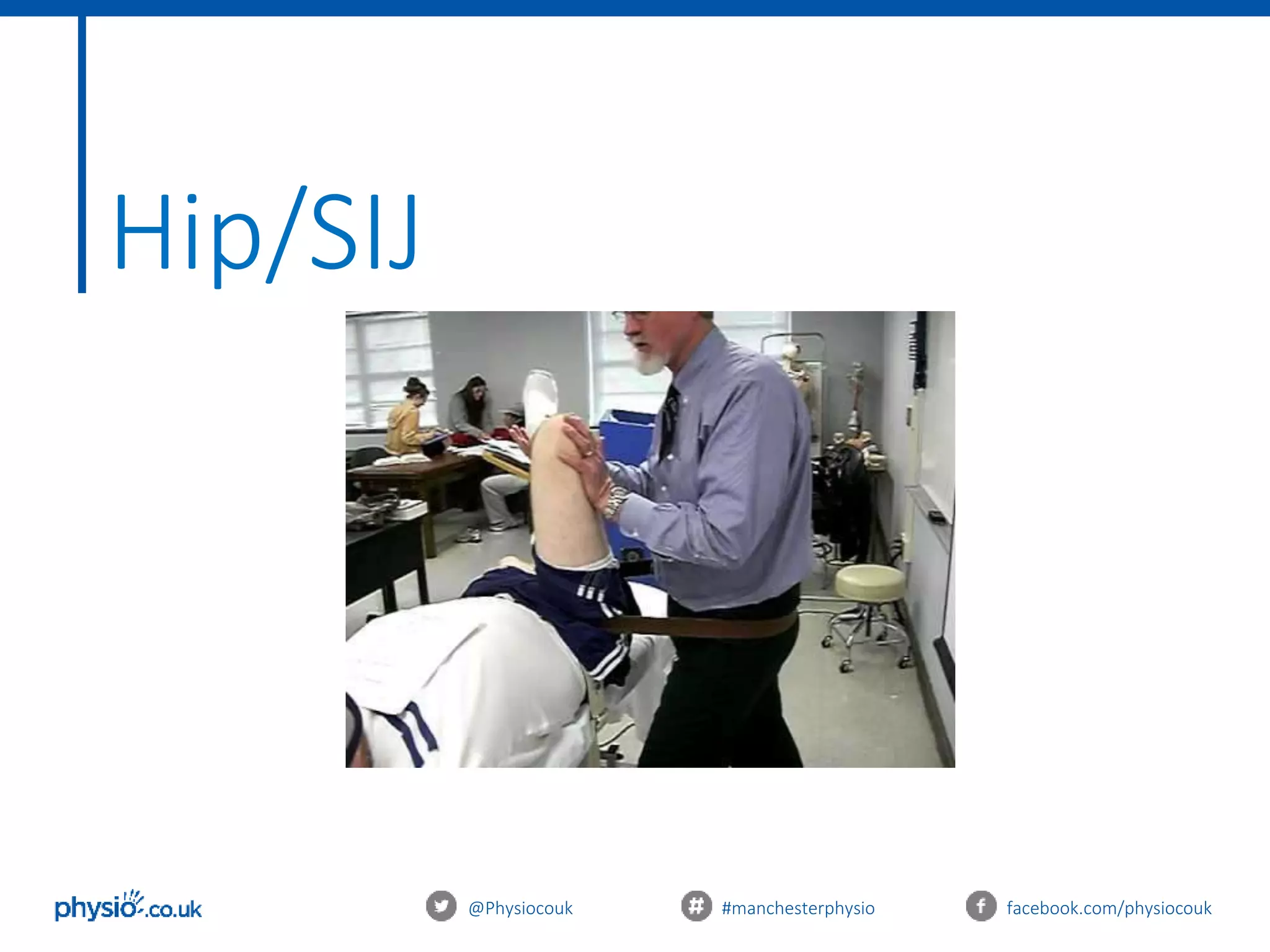 @Physiocouk #manchesterphysio facebook.com/physiocouk
Hip/SIJ
 