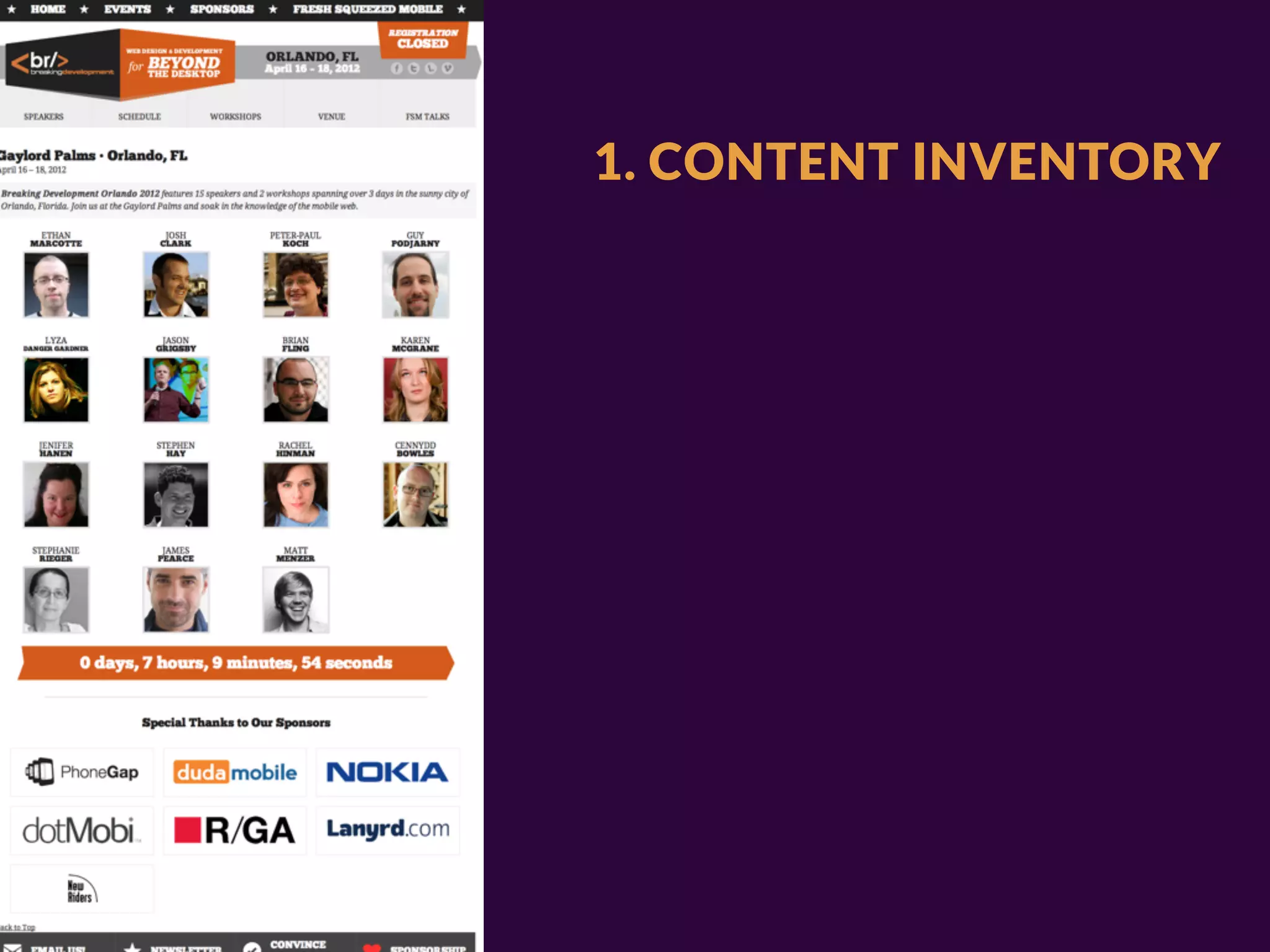 1. CONTENT INVENTORY
 