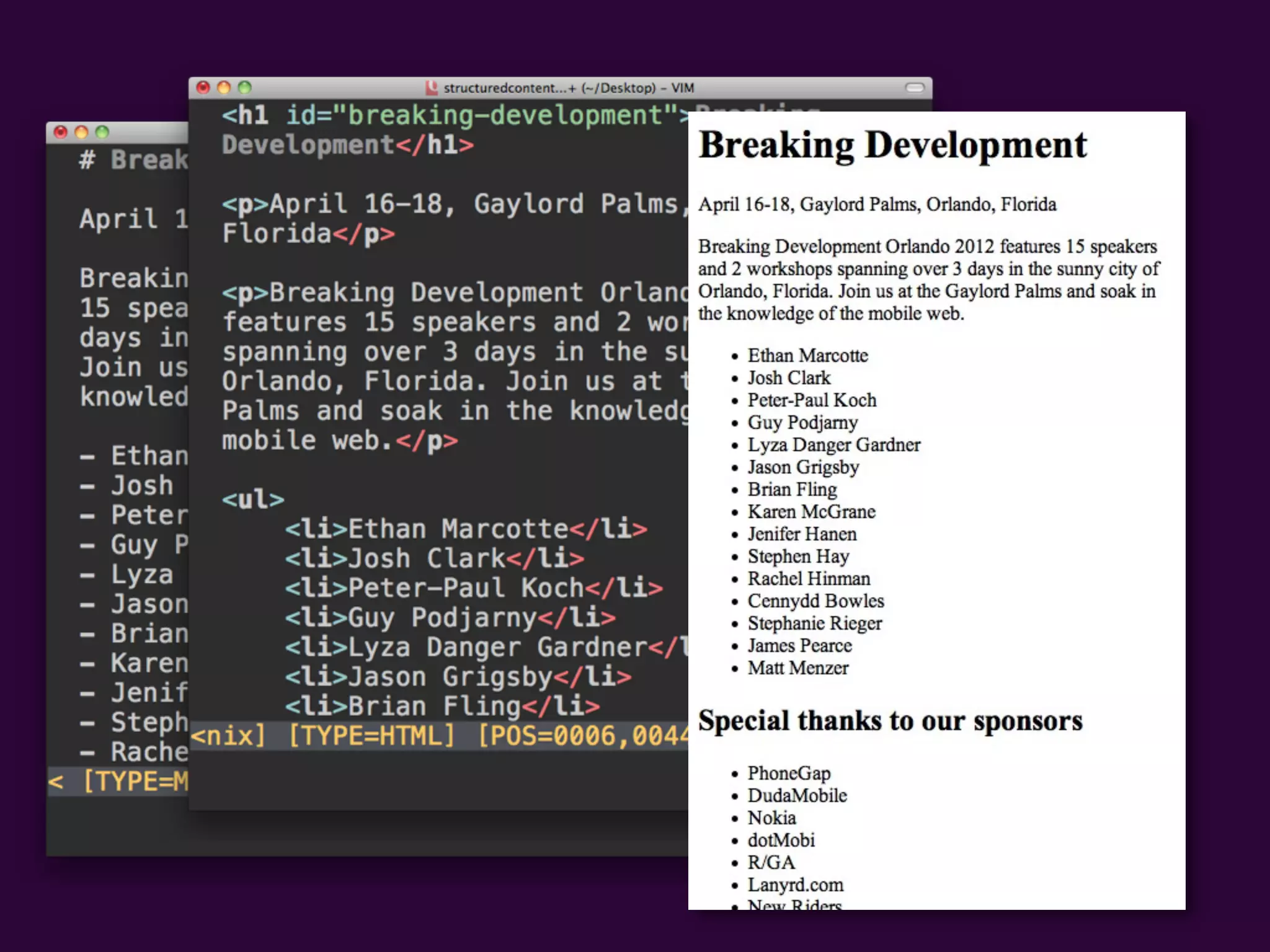 3. DESIGNING
IN TEXT

ENVISIONING
STRUCTURED CONTENT
 