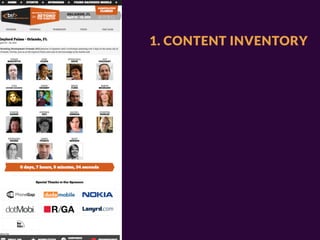 1. CONTENT INVENTORY
 