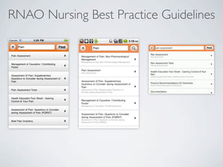 RNAO Nursing Best Practice Guidelines
 