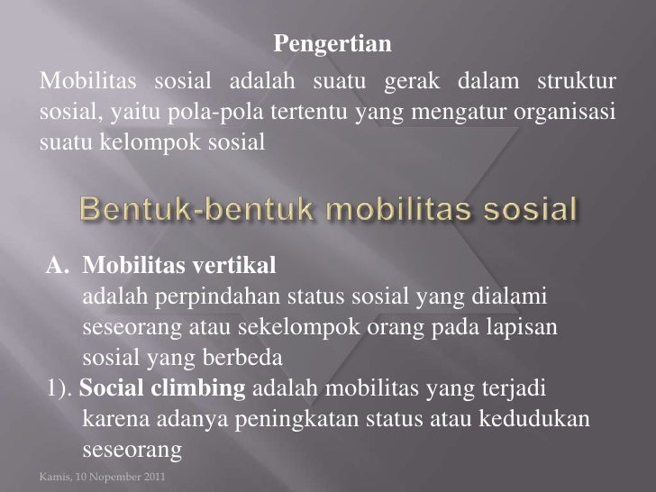 Mobilitas sosial