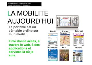 courts circuits : les nouvelles mobilités : téléphone, transports, médias on the go