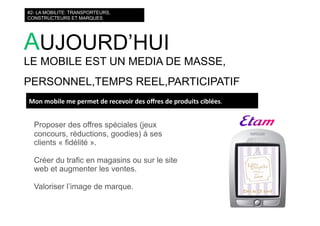 courts circuits : les nouvelles mobilités : téléphone, transports, médias on the go