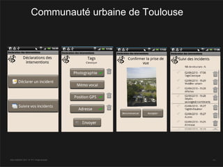 Communauté urbaine de Toulouse




SQLI AGENCY 2011 © TF1- Projet Android                - 77 -
 