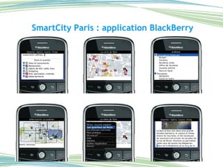 SmartCity Paris : application BlackBerry 