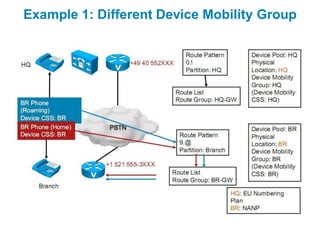 Example 1: Different Device Mobility Group
 