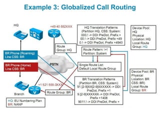 Example 3: Globalized Call Routing
 
