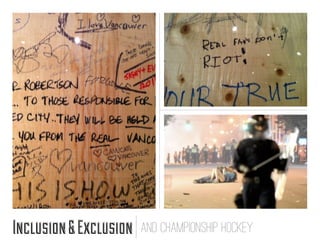 Inclusion & Exclusion   And championship HOCKEY
 