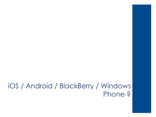 iOS / Android / BlackBerry / Windows
Phone ?

 