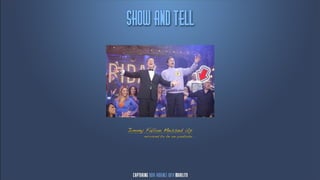 Tipx!bne!Ufmm




Jimmy Fallon Messed Up
     mirrored to be on youtube...
 