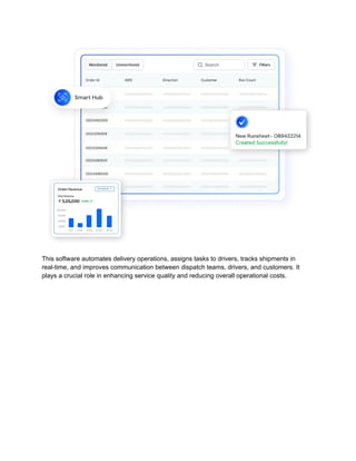 Last Mile Delivery Tracking Software | Mobility Infotech Logistics | PDF
