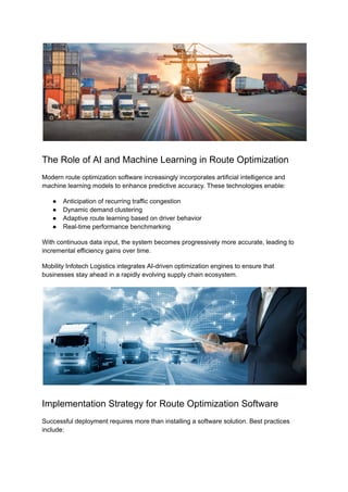 Route Optimization Software | Mobility Infotech Logistics Fleet ...