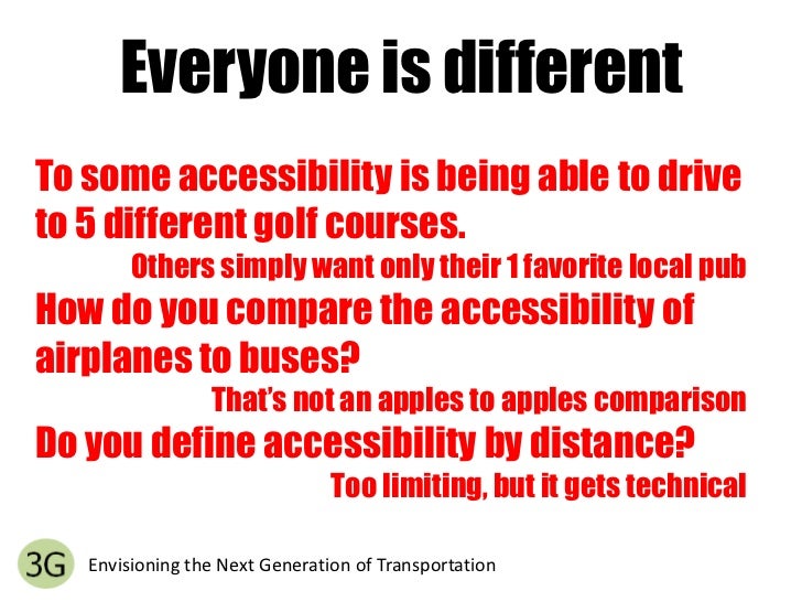 Mobility vs Accessibility and Transportation Theory