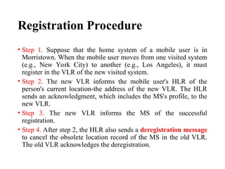 Mobile Component Register Mobility Management in mobile communications.ppt