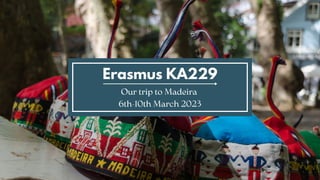 Erasmus KA229
Our trip to Madeira
6th-10th March 2023
 