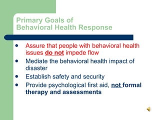 Training Module for Behavioral Health Mobilization | PPT