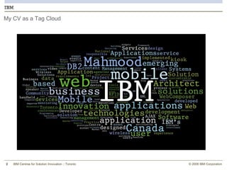 My CV as a Tag Cloud 