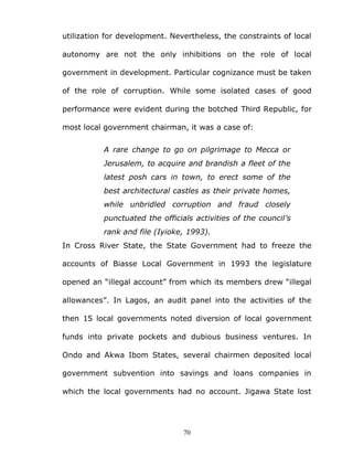 Mobilizing Local Government Tax Revenue For Adequate Service Delivery…