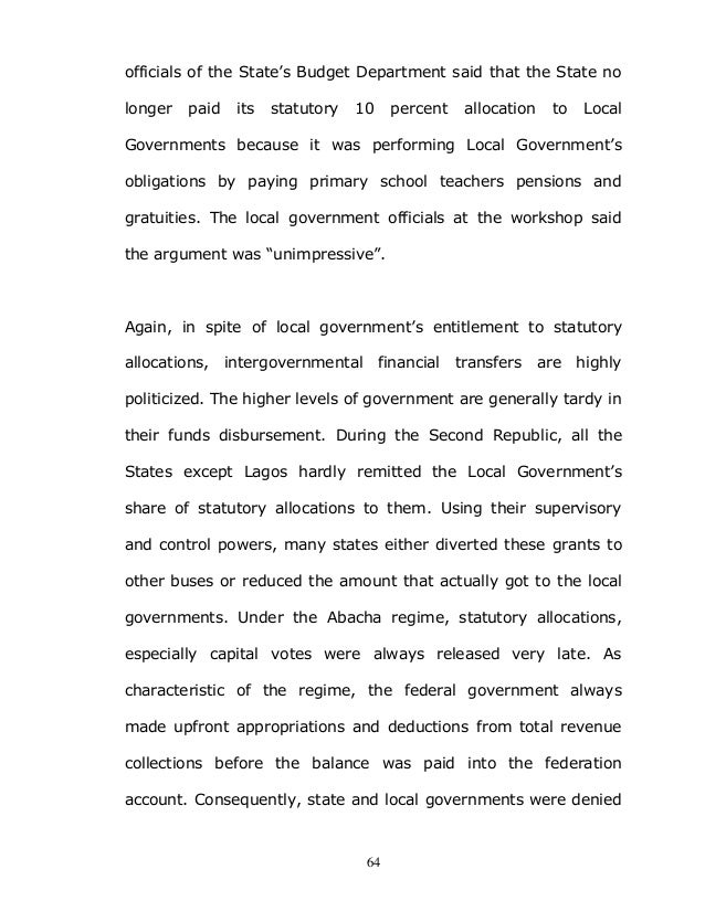 Thesis service delivery local government