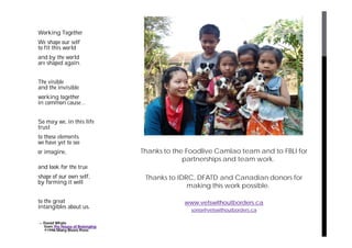 Mobilizing partnerships for multi-sector transdisciplinary research to action: A look at field examples