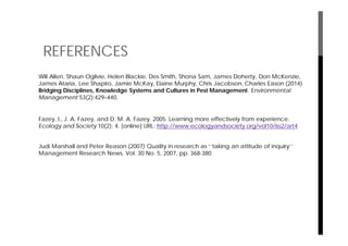 Mobilizing partnerships for multi-sector transdisciplinary research to action: A look at field examples