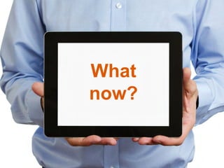 Annual report
[optimized for m-web or app]


Canvasser training
       What
       [e-book, quiz]



       now?
        Video
     [good experience]


       Donation
[optimized pledge form/swipe]
 