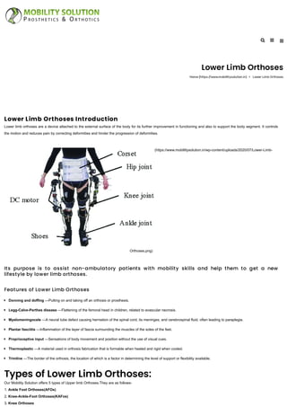 Lower Limb Orthoses For Persons With Spinal Cord Injury – MPZJ