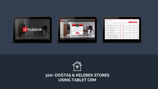 300+ DOĞTAŞ & KELEBEK STORES
USING TABLET CRM
 