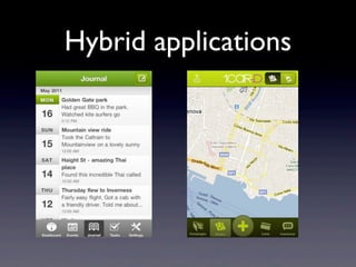Hybrid applications
 