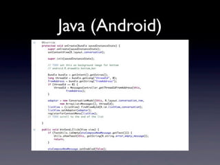 Java (Android)
 