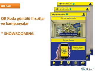 QR Kod
QR Koda gömülü fırsatlar
ve kampanyalar
* SHOWROOMING
 