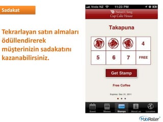 Sadakat
Tekrarlayan satın almaları
ödüllendirerek
müşterinizin sadakatını
kazanabilirsiniz.
 