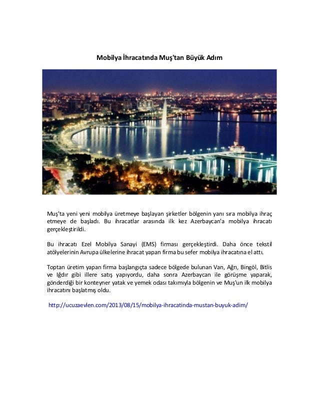 Mobilya i̇hracatında muş�tan büyük adım