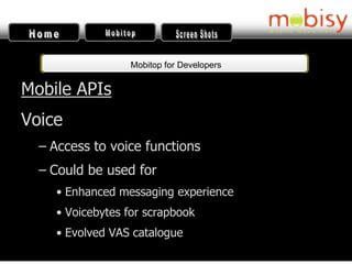 Mobitop APIs