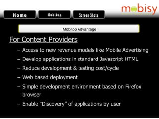 Mobitop APIs