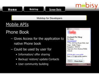 Mobitop APIs