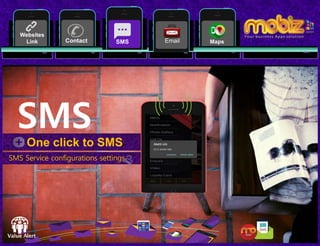 15
SMS Service configurations settings
One click to SMS
SMS
Websites
Link Contact EmailSMSSMS Maps
 