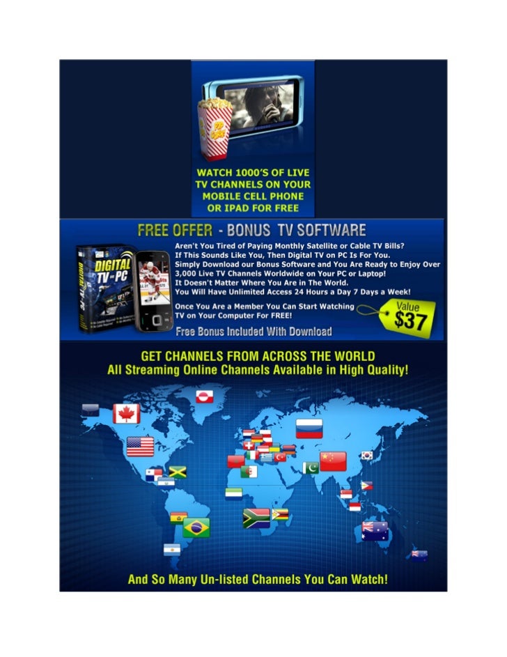 Moble Satellite Tv App. For Adroid, Smart Phone, Tablet, PC