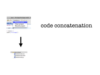 code concatenation
 