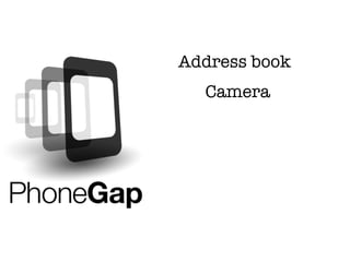 Address book
  Camera
 