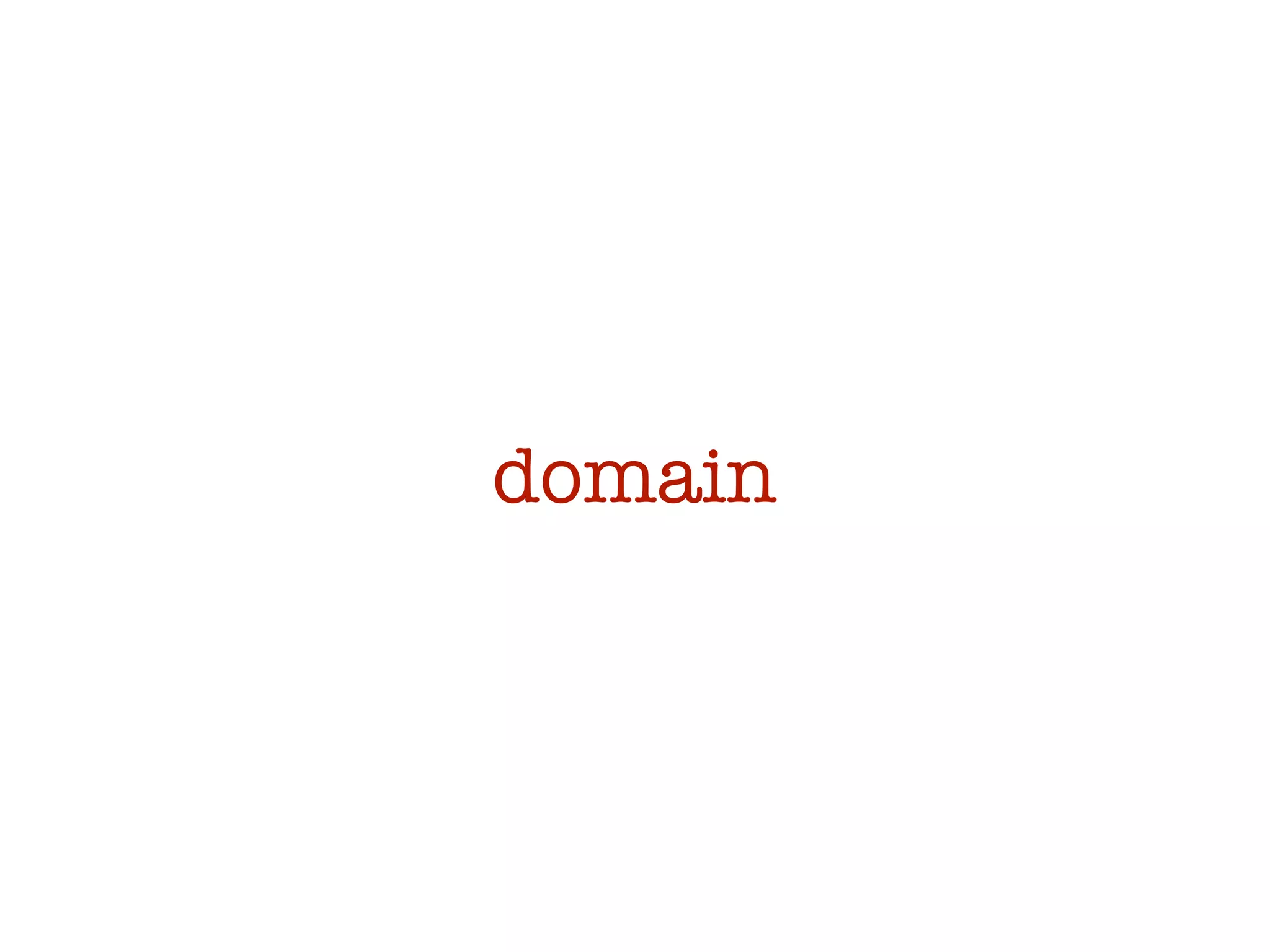 domain
 