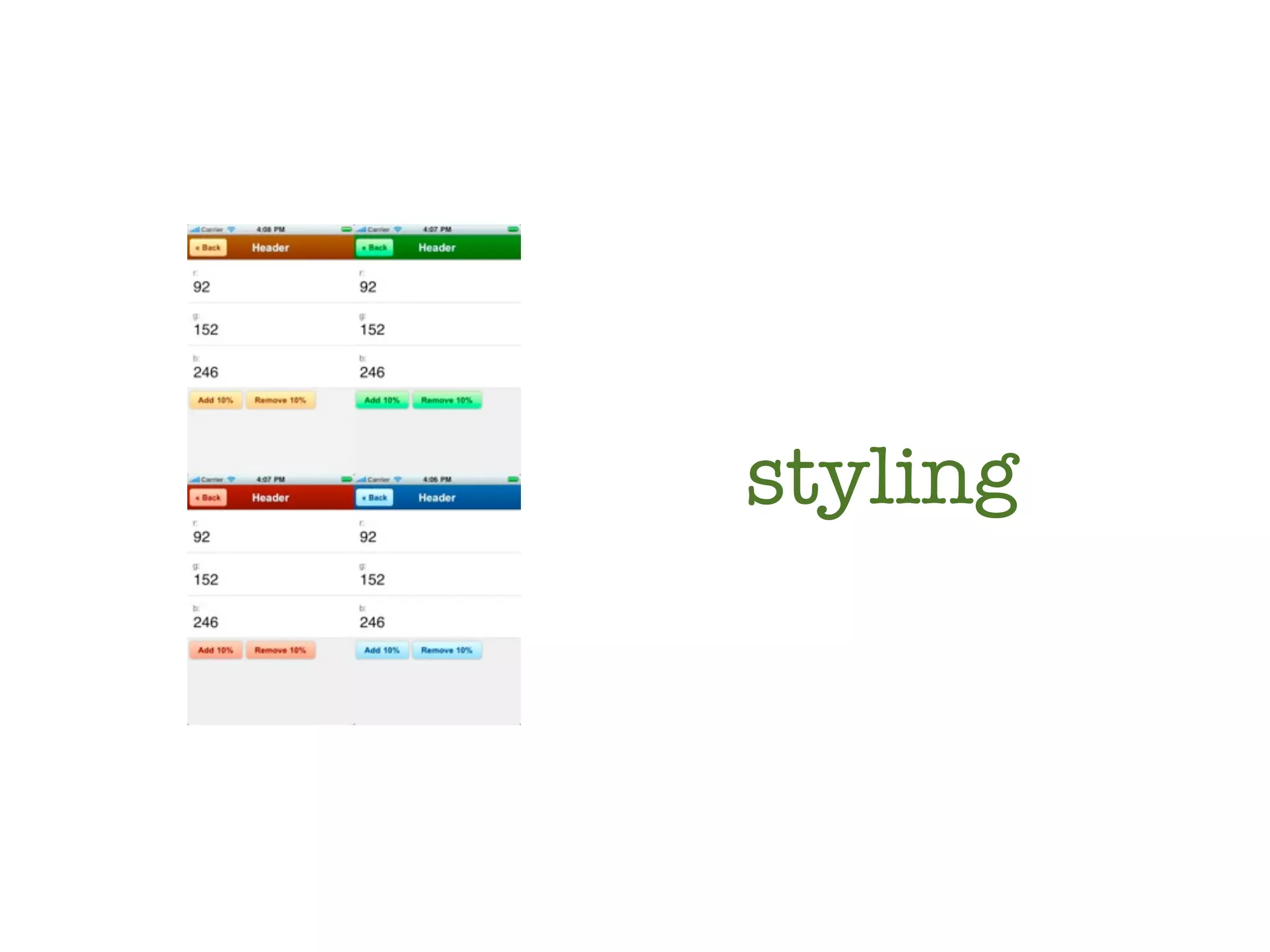 styling
 