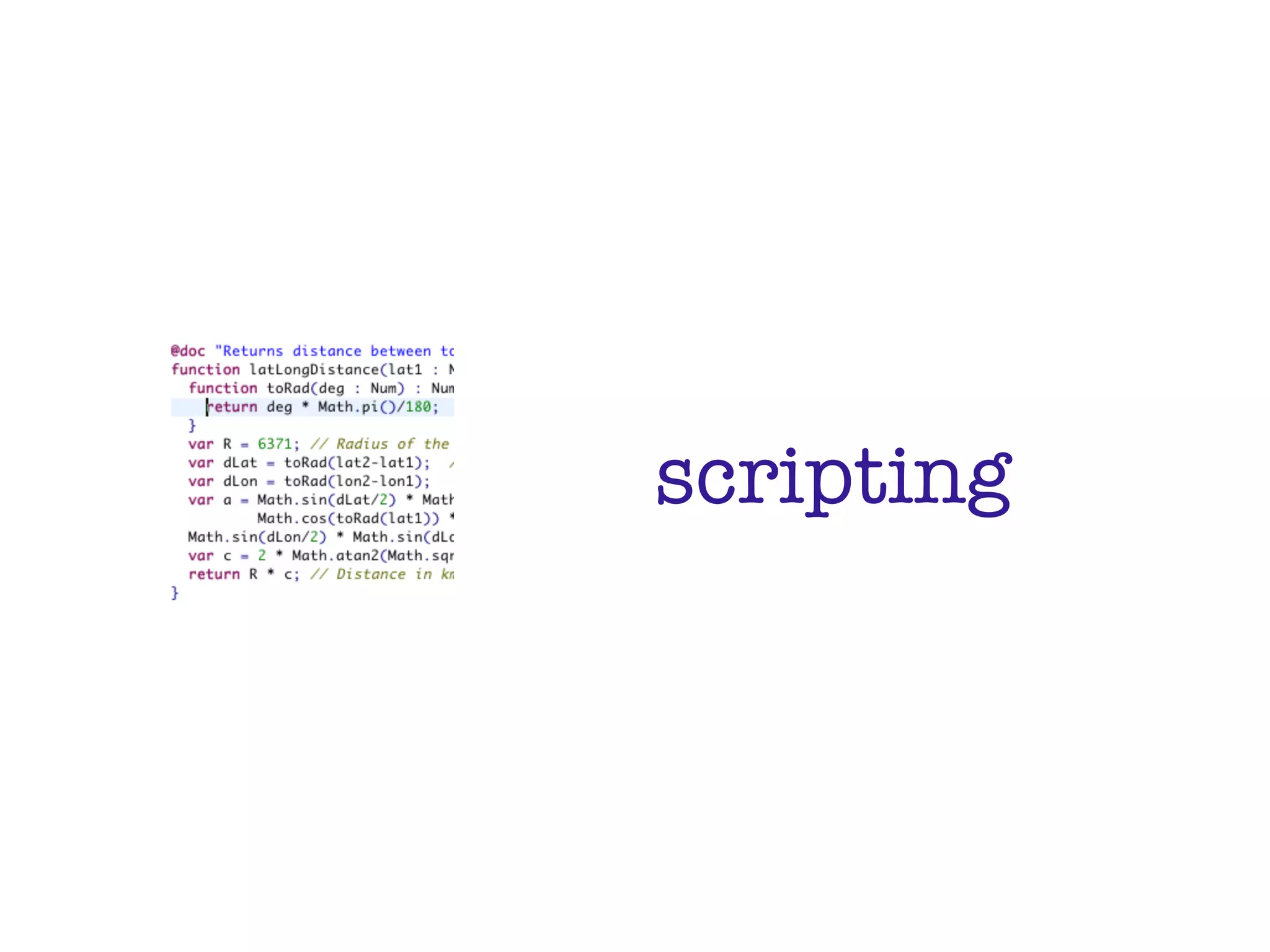 scripting
 