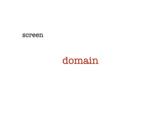 screen



         domain
 
